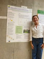 Kristen Bryk presenting her poster