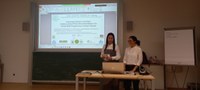 Dinh Thi Kim Anh giving her presentation